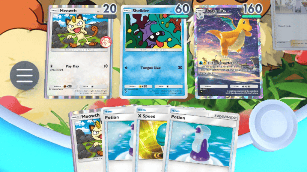 Image shows a scene from the game Pokémon TCG Pocket