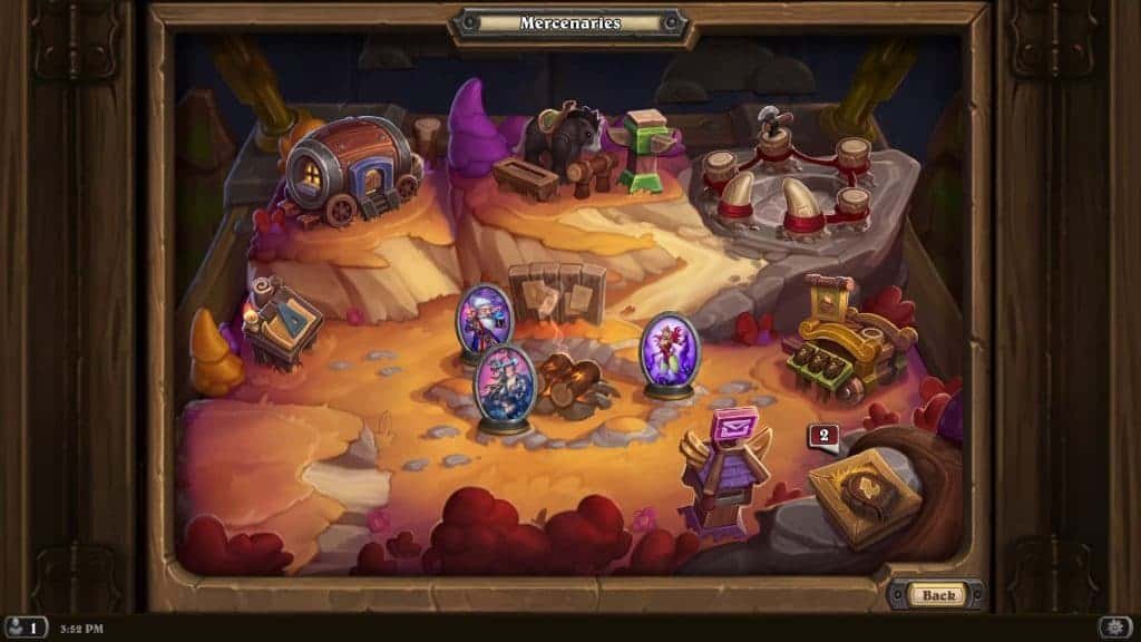 Hearthstone Mercenaries Scene