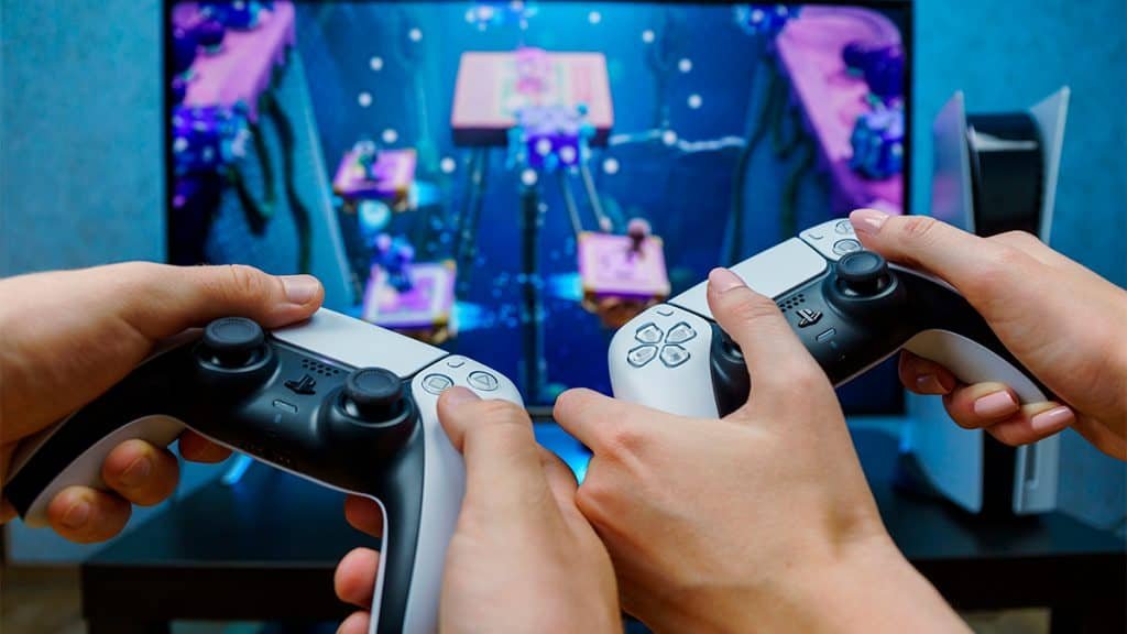 People playing on PlayStation 5