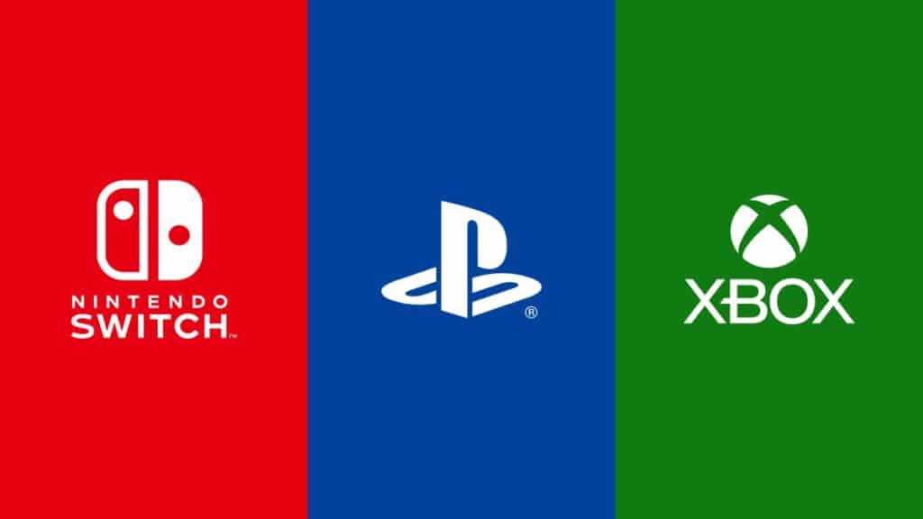 Nintendo, PlayStation and Xbox symbols