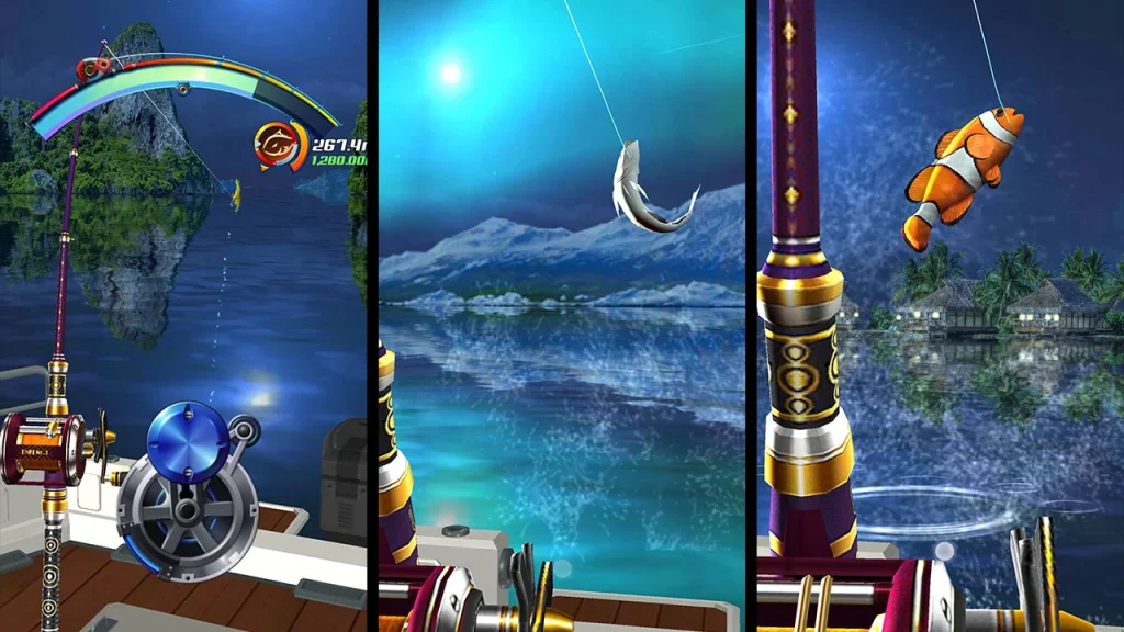 Screen Capture of the Fishing Anzol Game