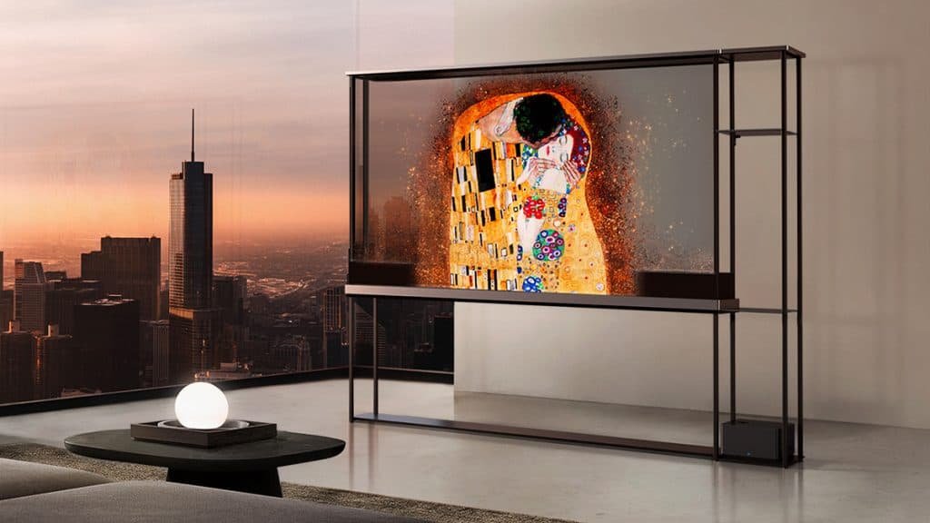 Smart TV LG Signature OLED T, the transparent TV of the brand