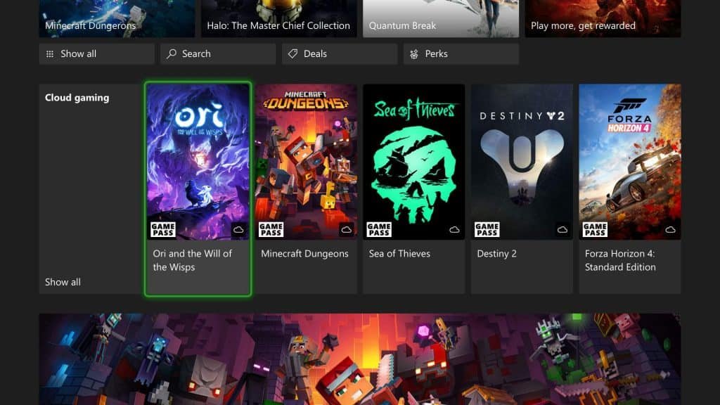 xbox cloud gaming
