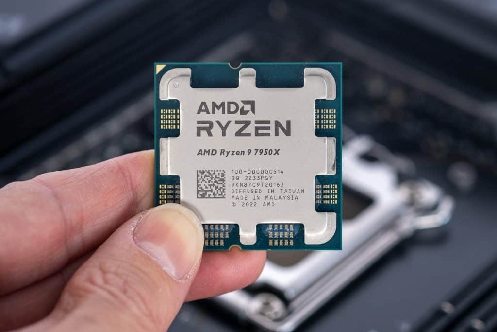 AMD Ryzen Processor in a person's hands
