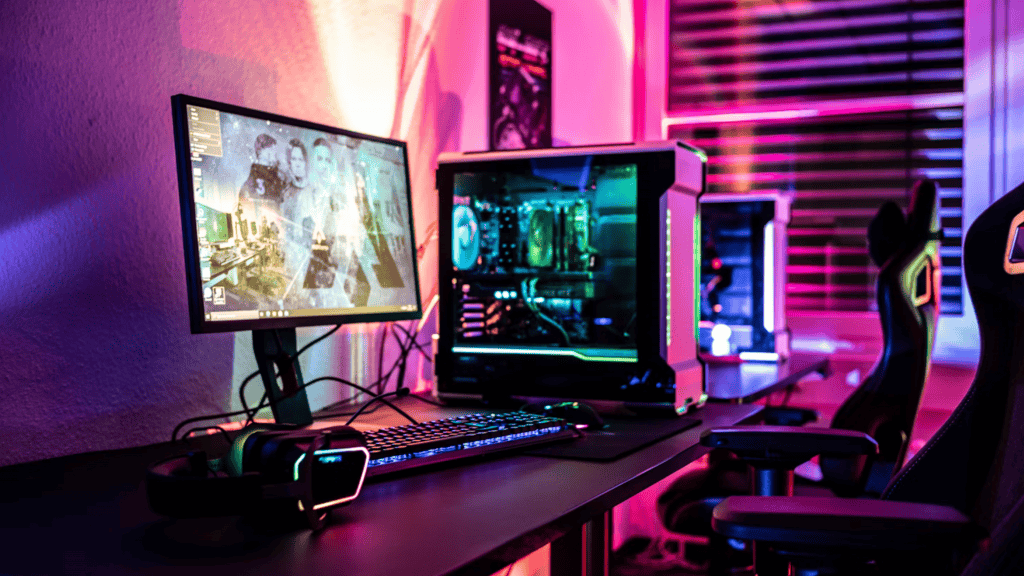 Image shows a table that protects a PC Gamer