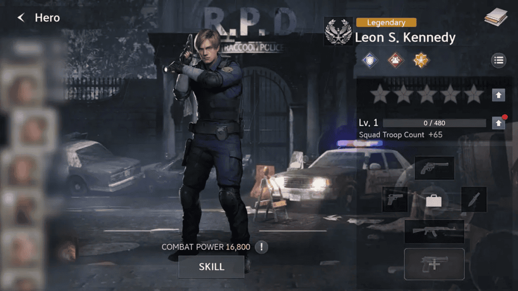 Leon S. Kennedy in Resident Evil Survival Unit