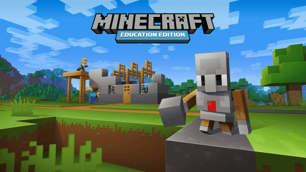 Minecraft for Education characters and logos